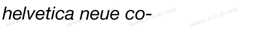 helvetica neue co字体转换